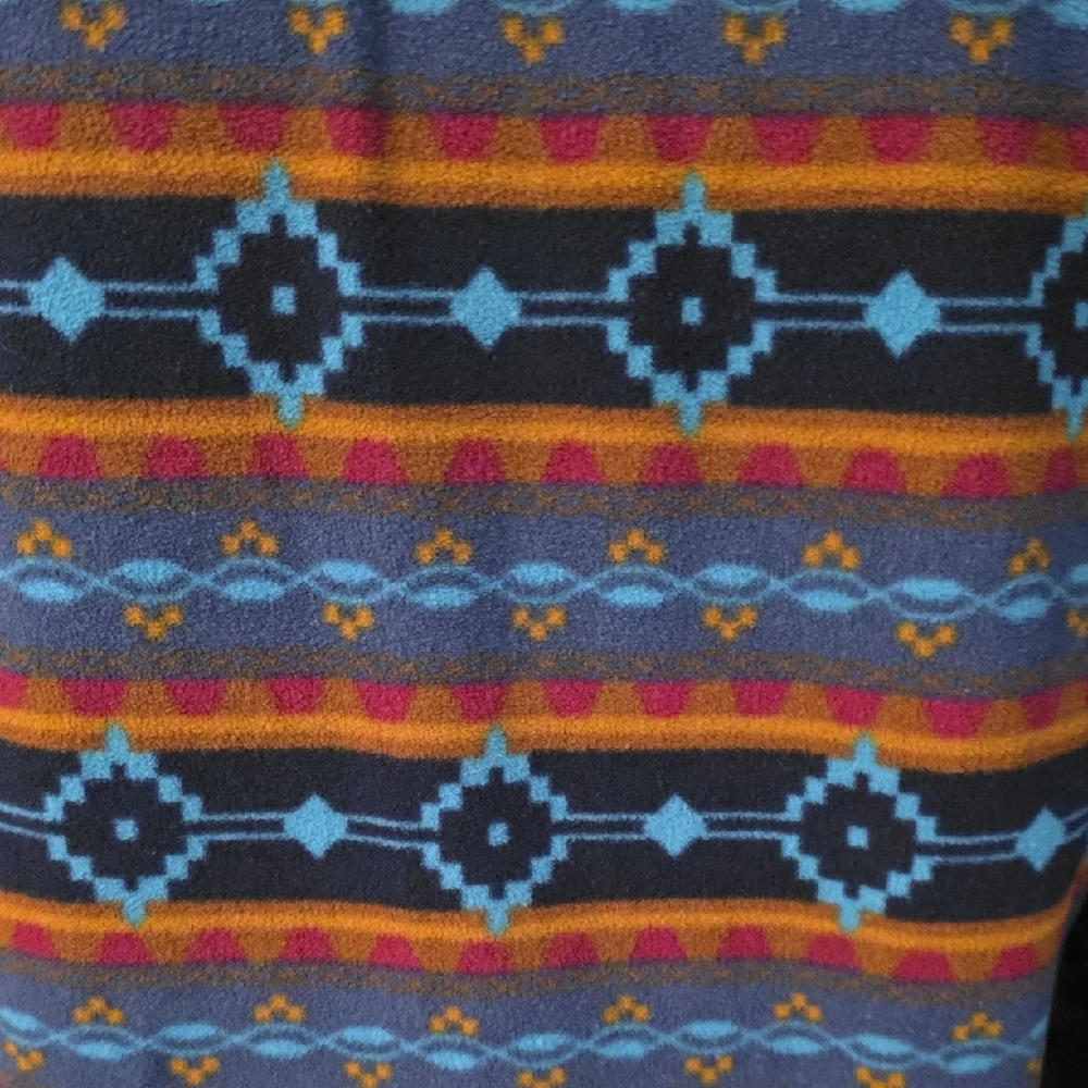 Eddie Bauer Multicolor Patterned Quarter-Zip Swea… - image 3